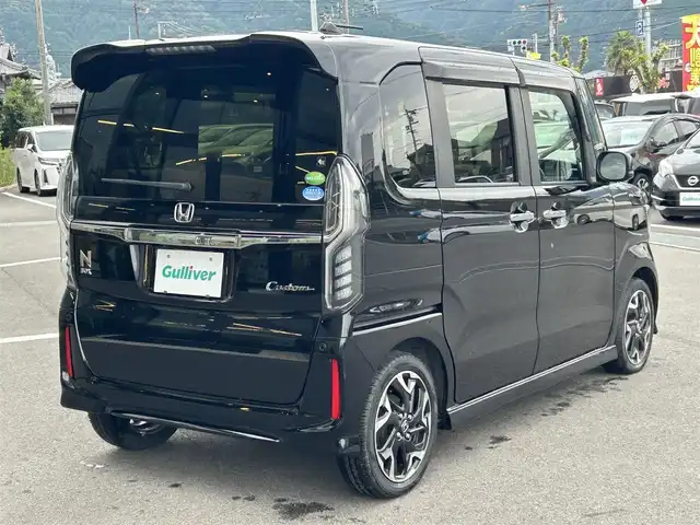 ホンダ Ｎ ＢＯＸ カスタム G L ターボ ホンダセンシング 愛媛県 2020(令2)年 3.7万km クリスタルブラックパール 純正8型ナビ/バックカメラ/両側電動スライドドア/アダプティブクルーズコントロール/衝突被害軽減装置/車線逸脱防止装置/LEDヘッドライト/アイドリングストップ/パドルシフト/黒半革温シート/電格ミラー/バックソナー/ETC/ドアバイザー/現状サマー(純正AW)(165/55/R15)/DUNLOP ENASAVE EC300/禁煙車