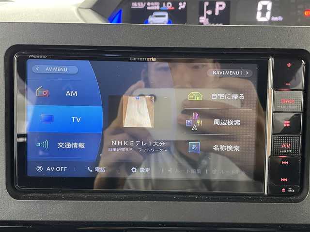 ダイハツ タント カスタム RS 大分県 2020(令2)年 6.4万km ブラックマイカメタリック 社外7インチナビ(AVIC-RW811）/フルセグTV/Bluetooth接続/SD録音再生/CD再生/DVD再生/ETC/両側パワースライドドア/スマートアシスト/衝突回避支援ブレーキ機能/車線逸脱警報機能/誤発進抑制制御機能/純正15インチアルミホール/プッシュスタート/左側センターピラーレス
