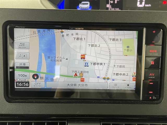 ダイハツ タント カスタム RS 大分県 2020(令2)年 6.4万km ブラックマイカメタリック 社外7インチナビ(AVIC-RW811）/フルセグTV/Bluetooth接続/SD録音再生/CD再生/DVD再生/ETC/両側パワースライドドア/スマートアシスト/衝突回避支援ブレーキ機能/車線逸脱警報機能/誤発進抑制制御機能/純正15インチアルミホール/プッシュスタート/左側センターピラーレス
