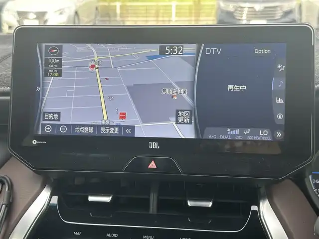 トヨタ ハリアー ハイブリッド Z 岡山県 2020(令2)年 8.1万km ホワイトパールクリスタルシャイン 登録時走行距離80210km/ワンオーナー/ガナドール製マフラー/JBLスピーカー/純正12.3インチナビ/フルセグTV/（FM.AM.TV.BT.USB）/トヨタセーフティセンス/・プリクラッシュセーフティ/・レーダークルーズコントロール/・オートマチックハイビーム/・ロードサインアシスト/バックカメラ/デジタルインナーミラー/ETC2.0/前後ドライブレコーダー/オートワイパー/横滑り防止装置/D席パワーシート/ハーフレザーシート/純正フロアマット/純正19インチAW