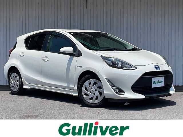 トヨタ アクア G 長野県 2019(平31)年 7.2万km ホワイトパールクリスタルシャイン トヨタセーフティセンス/純正メモリナビフルセグTV/バックカメラ/ETC/OPナビレディパッケージ/OPLEDヘッドライト/サイドエアロ/スマートキー
