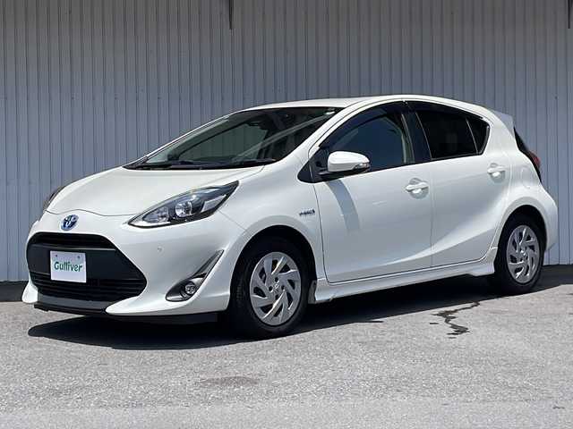 トヨタ アクア G 長野県 2019(平31)年 7.2万km ホワイトパールクリスタルシャイン トヨタセーフティセンス/純正メモリナビフルセグTV/バックカメラ/ETC/OPナビレディパッケージ/OPLEDヘッドライト/サイドエアロ/スマートキー
