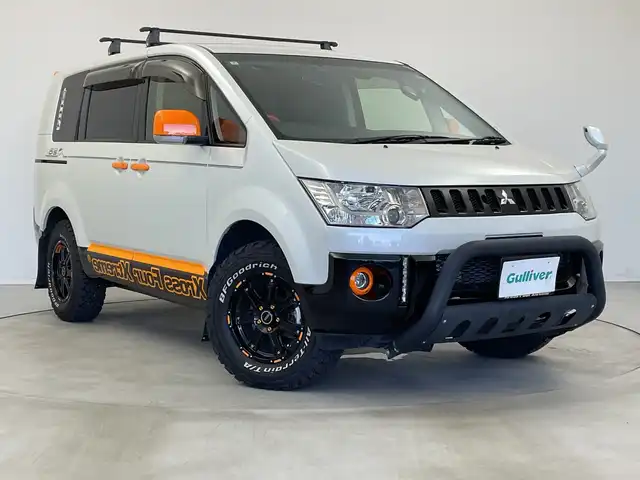 三菱 デリカＤ：５ アクティブギア 新潟県 2018(平30)年 2.8万km ウォームホワイトパール ワンオーナー/禁煙車/4WD/純正アルパインメモリナビ/（BT/FM/AM/DVD/フルセグTV)/バックカメラ/ステアリングスイッチ/パドルシフト/デジタルインナーミラー/両側パワースライドドア/フリップダウンモニター/夏タイヤ積載/純正LEDオートヘッドライト/フロントフォグライト/電格ミラー/ウィンカーミラー/ドアバイザー/ノーマルパーツ積載/ETC
