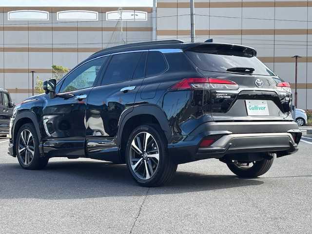 トヨタ カローラ クロス ハイブリッド Z 宮城県 2023(令5)年 6.5万km アティチュードブラックマイカ 登録時走行距離64430km/クルーズコントロール（追従走行あり）/レーンキープアシスト/プリクラッシュセーフティ/電動パーキング/オートライト/オートマチックハイビーム/パワーバックドア/コーナーセンサー（前後）/バックカメラ/横滑り防止装置/ステアリングリモコン/シートヒーター（前席）/社外ドライブレコーダー/ビルトインETC/パワーシート（D席）/純正フロアマット/純正ディスプレイオーディオ/フルセグTV・Bluetooth・ミラキャスト・USB/純正アルミホイール