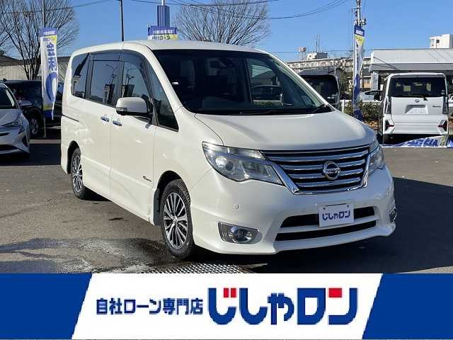 日産 セレナ HWS S HV Vセレ +SeftyⅡ 宮城県 2015(平27)年 9.5万km ブリリアントホワイトパール