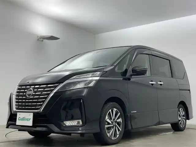 日産 セレナ ハイウェイスター V 岡山県 2021(令3)年 6.7万km ダイヤモンドブラック 純正９インチナビ　プロパイロット　衝突軽減ブレーキシステム　両側電動スライドドア　アラウンドビューモニター　ビルトインＥＴＣ　シートヒーター　ステアリングヒーター　デジタルインナーミラー　ＬＥＤライト