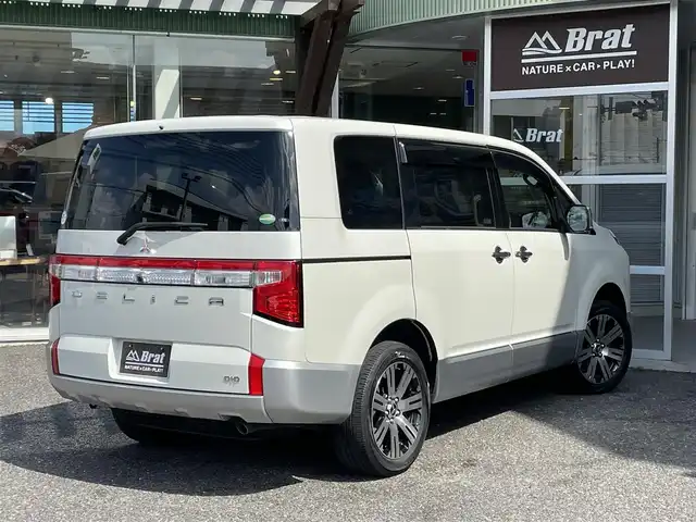 三菱 デリカＤ：５ P 福島県 2020(令2)年 3.8万km ウォームホワイトP/スターリングシルバーM オートステップ/全周囲カメラ/クルーズコントロール/プッシュスタート/両側パワースライドドア/ETC/パワーバックドア/LEDヘッドライト/フォグランプ/運転席パワーシート/シートヒーター/ドアバイザー