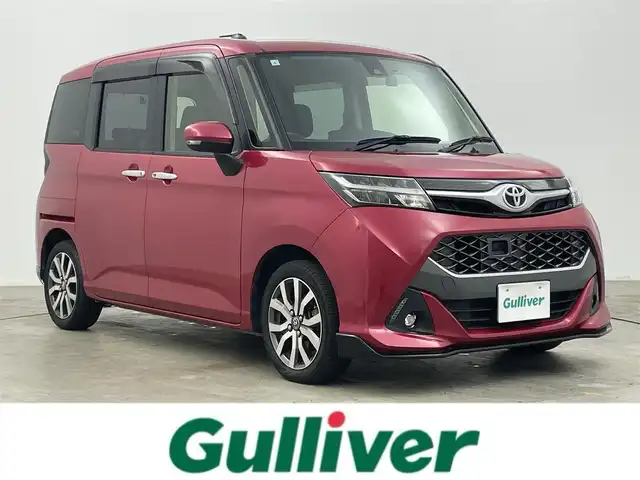 トヨタ タンク カスタムG－T 岡山県 2017(平29)年 5.7万km マゼンタベリーマイカM 純正9インチSDナビ/（CD/DVD/BT/フルセグTV）/アラウンドビューモニター/両側パワースライドドア/前後ドライブレコーダー/オートハイビーム/オートライト/コーナーセンサー（後）/LEDヘッドライト/純正フロアマット/純正ドアバイザー/純正15インチアルミ/ISOFIX/後席サンシェイド/ステアリングスイッチ/ステアリングスイッチ/チルトステアリング/シートリフター/ウインカーミラー/ドアバイザー/新車保証書/取扱説明書/スペアキー×1