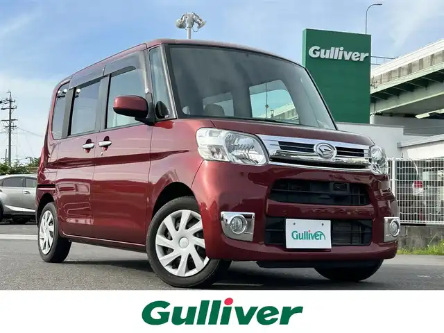 ダイハツ タント X ターボ SA 愛知県 2014(平26)年 2.3万km ファイアークォーツレッドM 〇社外ナビ/〇ワンセグTV/〇パワースライドドア（助手席側）/〇バックカメラ/〇ETC/〇スマートアシスト/・低速域衝突回避支援ブレーキ機能/・誤発進抑制制御機能/・先行車発進お知らせ機能/・VSC/TRC/〇アイドリングストップ/〇ハロゲンヘッドランプ/〇オートライト/〇オートエアコン/〇純正14インチフルホイールキャップ/〇キーフリーシステム/〇禁煙車