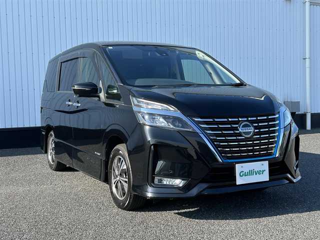 日産 セレナ e－パワー ハイウェイスター V 千葉県 2020(令2)年 4万km ダイヤモンドブラック 純正10インチナビ/(フルセグTV/BT/CD/DVD/FM/AM)/全周囲カメラ/プロパイロット/衝突被害軽減システム/車線逸脱警報/純正フリップダウンモニター/両側パワースライドドア/ハンズフリーオートスライドドア/横滑り防止装置/ETC/アイドリングストップ/LEDヘッドライト/フォグランプ/オートライト/ウィンカーミラー/電動格納ミラー/純正15インチAW/シートリフター/プッシュスタート/スマートキー/フロアマット/ドアバイザー/スペアキー/取扱説明書/保証書