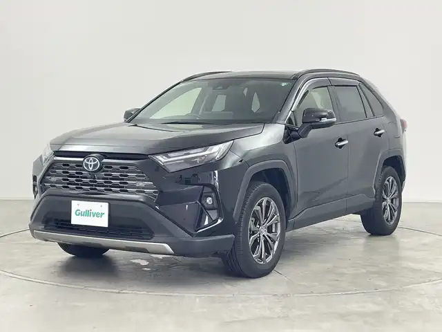 トヨタ ＲＡＶ４ ハイブリットG 群馬県 2024(令6)年 1.7万km アティチュードブラックマイカ サンルーフ 純正10.5型ナビ 4WD 衝突被害軽減ブレーキ　アダプティブクルーズコントロール　全周囲カメラ　デジタルインナーミラー　ステアリングヒーター　シートヒーター　レザーシート　禁煙車
