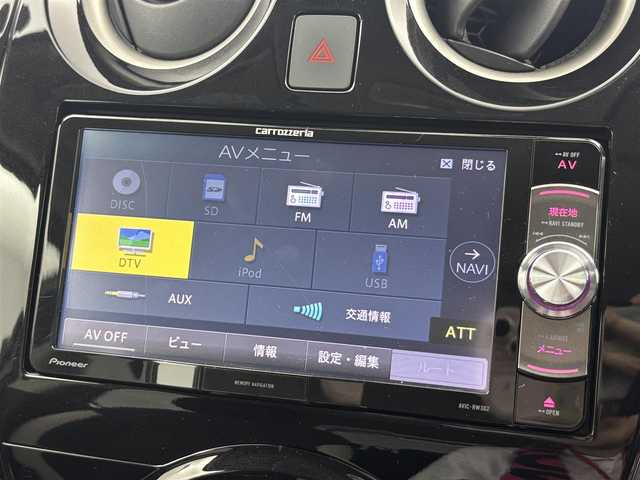 日産 ノート e－パワー X 福井県 2019(令1)年 4.2万km ダークメタルグレー carrozzeriaナビ/CD/DVD/Bluetooth/TV/バックカメラ/レーンキープアシスト/横滑り防止装置/オートライト/スマートキー/ETC