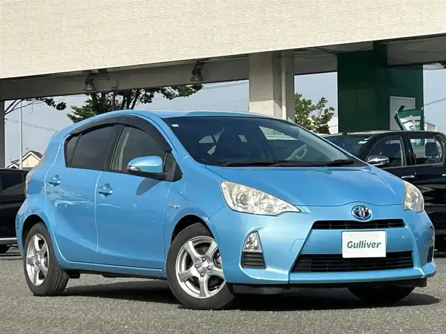 トヨタ アクア S 宮城県 2012(平24)年 14.4万km クールソーダメタリック メモリナビ/ＤＶＤ／ＣＤ／Ｂｌｕｅｔｏｏｔｈ/フルセグＴＶ/クルーズコントロール/オートライト/アイドリングストップ/シートヒーター/純正フロアマット/ハロゲンヘッドライト