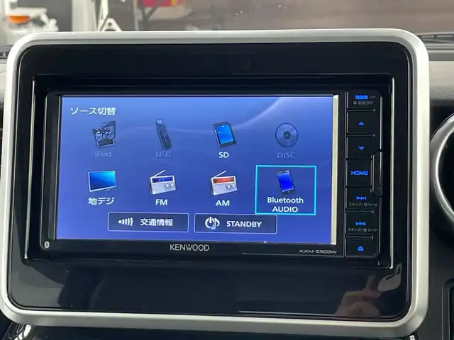 スズキ スペーシア カスタム HYBRID XS 愛知県 2018(平30)年 4.3万km ブリスクブルーM 純正7インチＳＤナビ(KXM-E503W)/フルセグ/ＣＤ/ＤＶＤ/Ｂｌｕｅｔｏｏｔｈ　/バックカメラ/ドライブレコーダー　/両側パワースライドドア　　/衝突軽減ブレーキ　/レーンキープアシスト　/ハーフレザーシート　/運転席シートヒーター/LEDヘッドライト/純正15インチアルミホイール/革巻きステアリング/リアスリムサーキュレーター/パーソナルテーブルリア左右/スマートキー