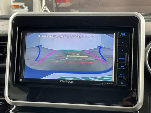 スズキ スペーシア カスタム HYBRID XS 愛知県 2018(平30)年 4.3万km ブリスクブルーM 純正7インチＳＤナビ(KXM-E503W)/フルセグ/ＣＤ/ＤＶＤ/Ｂｌｕｅｔｏｏｔｈ　/バックカメラ/ドライブレコーダー　/両側パワースライドドア　　/衝突軽減ブレーキ　/レーンキープアシスト　/ハーフレザーシート　/運転席シートヒーター/LEDヘッドライト/純正15インチアルミホイール/革巻きステアリング/リアスリムサーキュレーター/パーソナルテーブルリア左右/スマートキー