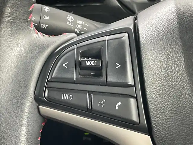 スズキ スペーシア カスタム HYBRID XS 愛知県 2018(平30)年 4.3万km ブリスクブルーM 純正7インチＳＤナビ(KXM-E503W)/フルセグ/ＣＤ/ＤＶＤ/Ｂｌｕｅｔｏｏｔｈ　/バックカメラ/ドライブレコーダー　/両側パワースライドドア　　/衝突軽減ブレーキ　/レーンキープアシスト　/ハーフレザーシート　/運転席シートヒーター/LEDヘッドライト/純正15インチアルミホイール/革巻きステアリング/リアスリムサーキュレーター/パーソナルテーブルリア左右/スマートキー