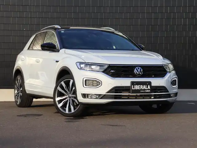 フォルクスワーゲン Ｔ－ロック TDI Rライン 宮城県 2021(令3)年 5.2万km 白 デジタルコクピット/純正ナビ/・Bluetooth・タイプC/・appleCarplay・androidauto・mirrorlink/ＩＱドライブ/・アダプティブクルーズコントロール/・フロントアシスト/・ブラインドスポットアシスト/・レーンキープアシスト/・疲労検知システム/バックカメラ/パワーテールゲート/パドルシフト/オートブレーキホールド/オートハイビーム/デュアルオートエアコン/アイドリングストップ/スマートキー・プッシュスタート/純正１９インチＡＷ/ルーフレール/ＬＥＤヘッドライト