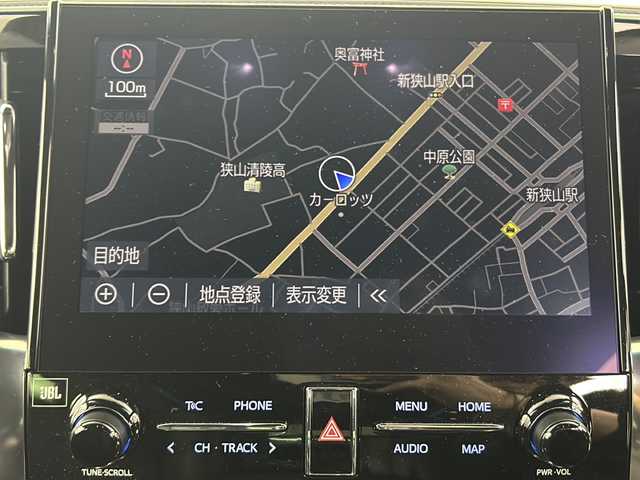 トヨタ アルファードハイブリット エグゼクティブ ラウンジ S 埼玉県 2021(令3)年 1.9万km ブラック 純正SDナビ/（フルセグTV/BT/CD/DVD/AM/FM/USB）/純正フリップモニター/全方位カメラ/JBLサウンド/サンルーフ/BSM/360度ドラレコ/レザーシート/エアシート＆シートヒーター/全席パワーシート/両側パワースライドドア/ハンドルヒーター/レーダークルコン/ビルトインETC2.0/オートハイビーム
