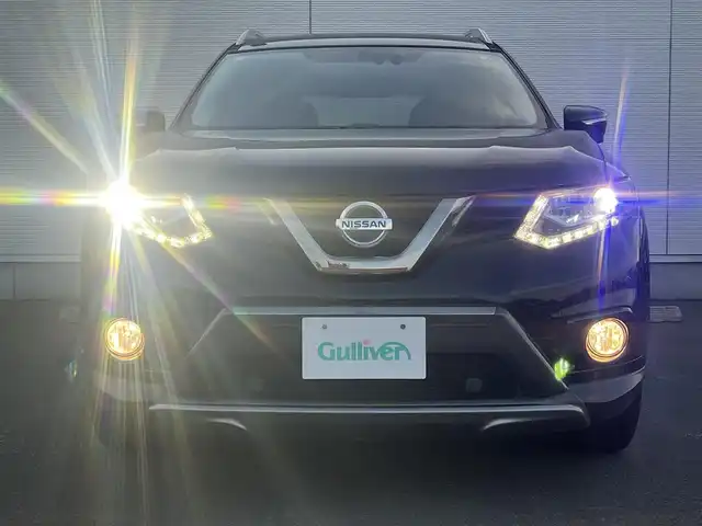 日産 エクストレイル 20Xt ブラックエクストリーマーX エマB 秋田県 2016(平28)年 8.5万km ダイヤモンドブラック ４WD/衝突軽減システム/LEDヘッドライト/純正SDナビ/ワンセグ/全方位カメラ/アラウンドビューモニター/STRANGER SR 18インチアルミ（夏タイヤ装着）/スマートキー/アイドリングストップ/プッシュスタート/クルーズコントロール追従走行無/ダウンヒルアシストコントロール/コーナーセンサー/ステアリングスイッチ/前席シートヒーター/ETC/ルーフレール/センターデフロック/電動リアゲート/純正フロアマット/純正ドアバイザー/オートライト/オートエアコン/パワーステアリング/パワーウィンドウ/横滑り防止/盗難防止装置/寒冷地仕様/電動格納ウィンカーミラー/キーレスエントリー/保証書/取扱説明書/記録簿