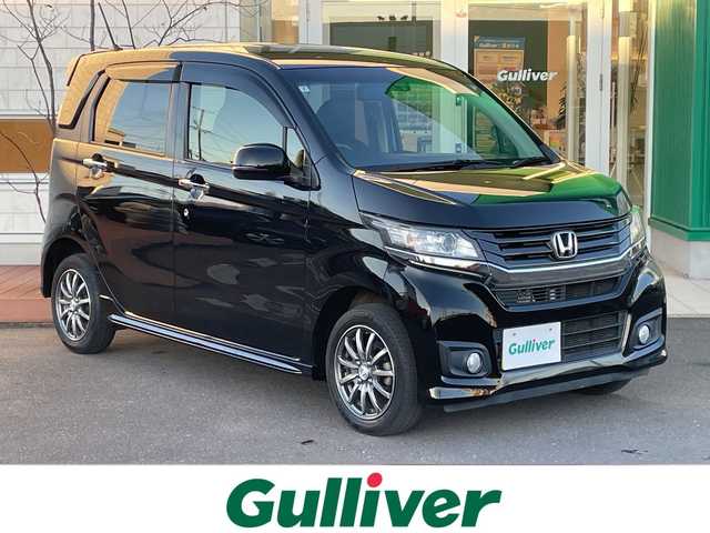 ホンダ Ｎ ＷＧＮ カスタム G Aパッケージ 青森県 2014(平26)年 10.1万km スマートブラック 4WD/純正メモリナビ・フルセグTV/CD・DVD・Bluetooth・SD/バックカメラ/あんしんパッケージ/衝突軽減ブレーキ/クルーズコントロール/W・サイド・カーテンエアバック/ミラー一体型ドライブレコーダー/ETC/HIDヘッドライト/オートライト/フォグランプ/純正14インチアルミ/スマートキー/プッシュスタート