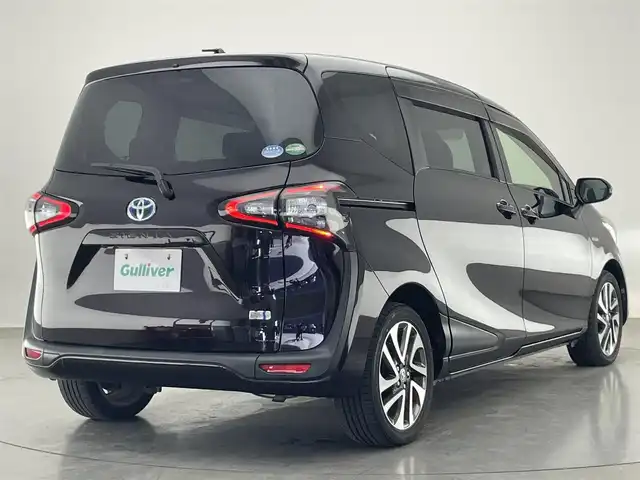 トヨタ シエンタ ハイブリッド G クエロ 愛知県 2018(平30)年 4.1万km クールボルドーガラスフレーク 純正ナビ　シートヒーター　禁煙　バックカメラ　フルセグ　Ｂｌｕｅｔｏｏｔｈ　両側パワスラ　純正ドラレコ　セーフティセンス　衝突軽減　車線逸脱　純正１６インチＡＷ　ＬＥＤオートライト　フォグ　純正マット　オートハイビーム　黒ハーフレザー　プッシュスタート　スマートキー