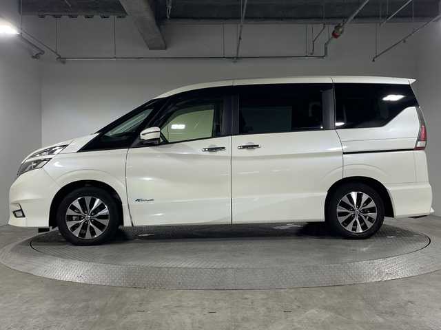 日産 セレナ ハイウェイスター G プロパイロットED 神奈川県 2016(平28)年 2.7万km ブリリアントホワイトパール 純正９型ワイドSDナビゲーション【MM516D-L】/フルセグ　AM FM USB　CD DVDブルーレイ対応　iPod　BT　SD　/バックカメラ/ハンズフリー両側電動スライドドア【サンシェード】/エマージェンシーブレーキ/LDW車線逸脱警報/踏み間違い防止アシスト/進入禁止標識検知/フロントバックソナー/レーダークルーズコントロール/プロパイロット/車線逸脱防止支援システム/アイドリングストップ/革巻きステアリング【スイッチ】/社外前後ドライブレコーダー/ECO/ビルトインETC/２列目３列目USB電源ソケット/電子パーキング　オートホールド/プッシュスタート/インテリジェントキー/純正サイドシル・リアスポイラー/純正16インチアルミホイール/LEDヘッドランプ/オートライト/LEDフロントフォグランプ/取説