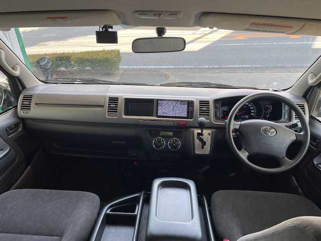 トヨタ ハイエース GL 愛知県 2013(平25)年 14.5万km ブラックマイカ ワンオーナー/純正SDナビ/(フルセグTV/Bluetooth/CD/DVD/SD/AM/FM)/バックカメラ/純正ETC/前後ドライブレコーダー(コムテック/ZDR025)/ABS/盗難防止装置/オートライト/100V充電/スペアキー2本/純正フロアマット/カロッツェリアツイーター/取扱説明書/保証書