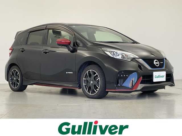 日産 ノート e－パワー ニスモ 愛知県 2017(平29)年 1.7万km スーパーブラック 純正ナビ/・フルセグＴＶ/・Ｂｌｕｅｔｏｏｔｈ/アラウンドビューモニター/デジタルインナーミラー/ＥＴＣ/エマージェンシーブレーキ/踏み間違い防止/レーンキープ/フォグランプ/ニスモ専用シート/スペアキー/禁煙車
