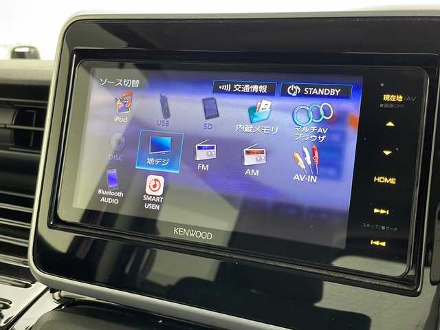 スズキ スペーシア カスタム HYBRID XS ターボ 茨城県 2018(平30)年 3.1万km フェニックスレッドパール/ブルーイッシュブラックパール ナビ　フルセグＴＶ　衝突軽減ブレーキ　両側電動スライドドア　シートヒーター　ビルトインＥＴＣ　コーナーセンサー　車線逸脱警報装置　アイドリングストップ　ドアバイザー　電動格納ミラー　ターボ車　禁煙車