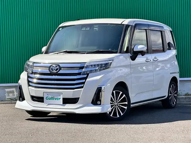 トヨタ ルーミー カスタムG－T 宮城県 2020(令2)年 6.3万km パールホワイトⅢ スマートアシスト/・衝突警報機能/・衝突回避支援ブレーキ機能/・ブレーキ制御付誤発進抑制機能/・先行車発進お知らせ機能/・アダプティブドライビングビーム/・アダプティブクルーズコントロール/・ふらつき警報/・サイドビューランプ/・コーナーセンサー/・路側逸脱警報/・標識認識機能/純正9インチナビ（NSZT-Y68T）/・CD/DVD/・Bluetooth/・フルセグTV/バックカメラ/ビルトインETC2.0/ドライブレコーダー/ウェルカムパワースライドドア（両側）/革巻きステアリング/ステアリングスイッチ/LEDヘッドランプ/フォグランプ/オートライト/電動パーキングブレーキ/ブレーキホールド/スマートキー＆プッシュスタート/スペアキー/電動格納ミラー/純正15インチAW/純正ドアバイザー/Wエアバッグ