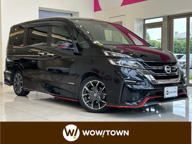 日産 セレナ ニスモ 埼玉県 2019(令1)年 7.9万km ダイヤモンドブラック エマージェンシーブレーキ　/プロパイロット /純正9インチメモリナビ/　　CD/DVD/BT/フルセグ /アラウンドビューモニター /両側パワースライドドア /LEDオートライト /純正17インチアルミホイール /電子パーキング/ステアリングスイッチ /純正ETC