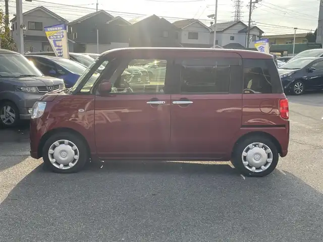 ダイハツ ムーヴ キャンバス X 愛知県 2017(平29)年 9.2万km ファイアークォーツレッドM 【(株)IDOMが運営する【じしゃロン名古屋鳴海店】の自社ローン対象車両になります。こちらは現金ご利用時の価格です。自社ローンご希望の方は別途その旨お申付け下さい。】/社外ナビ／フルセグＴＶ／ＢＴ／ＣＤ／ＤＶＤ　/バックカメラ　/ＥＴＣ　/アイドリングストップ　/横滑り防止装置　/盗難防止装置　/オートライト　/純正フロアマット　/レベライザー　/エンジンプッシュスタート　/ドアバイザー