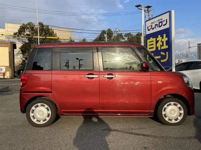 ダイハツ ムーヴ キャンバス X 愛知県 2017(平29)年 9.2万km ファイアークォーツレッドM 【(株)IDOMが運営する【じしゃロン名古屋鳴海店】の自社ローン対象車両になります。こちらは現金ご利用時の価格です。自社ローンご希望の方は別途その旨お申付け下さい。】/社外ナビ／フルセグＴＶ／ＢＴ／ＣＤ／ＤＶＤ　/バックカメラ　/ＥＴＣ　/アイドリングストップ　/横滑り防止装置　/盗難防止装置　/オートライト　/純正フロアマット　/レベライザー　/エンジンプッシュスタート　/ドアバイザー