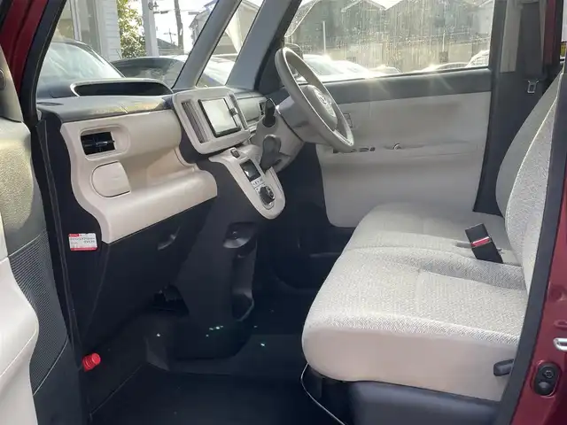 ダイハツ ムーヴ キャンバス X 愛知県 2017(平29)年 9.2万km ファイアークォーツレッドM 【(株)IDOMが運営する【じしゃロン名古屋鳴海店】の自社ローン対象車両になります。こちらは現金ご利用時の価格です。自社ローンご希望の方は別途その旨お申付け下さい。】/社外ナビ／フルセグＴＶ／ＢＴ／ＣＤ／ＤＶＤ　/バックカメラ　/ＥＴＣ　/アイドリングストップ　/横滑り防止装置　/盗難防止装置　/オートライト　/純正フロアマット　/レベライザー　/エンジンプッシュスタート　/ドアバイザー