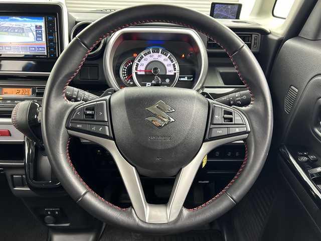 スズキ スペーシア カスタム HYBRID XS ターボ 三重県 2021(令3)年 2.5万km ブリスクブルーM /禁煙車//純正ナビ//バックカメラ//両側パワースライドドア//レーダークルーズコントロール//パドルシフト//運転席シートヒーター//パドルシフト//ETC//GPSレーダー//電格ミラー//LEDヘッドライト//オートライト//ドライブレコーダー//プッシュスタート//スマートキー//純正15インチアルミホイール