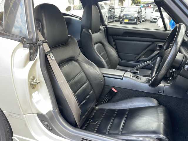 スズキ カプチーノ 広島県 1992(平4)年 7.5万km サテライトシルバーメタリック /登録時走行距離/　　　　　　　74724キロ/ターボ/黒合皮シート/ETC/取扱説明書/