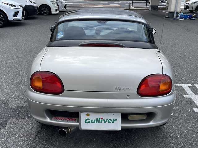 スズキ カプチーノ 広島県 1992(平4)年 7.5万km サテライトシルバーメタリック /登録時走行距離/　　　　　　　74724キロ/ターボ/黒合皮シート/ETC/取扱説明書/