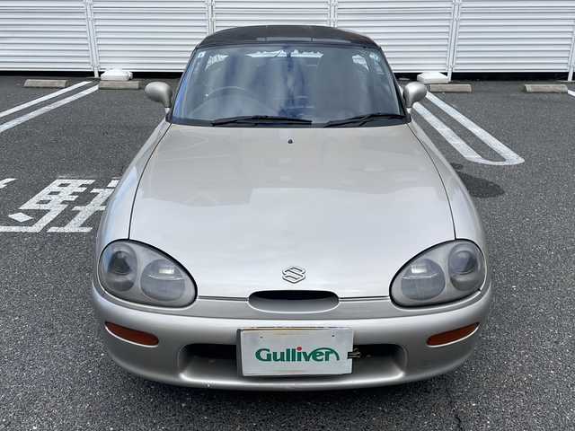 スズキ カプチーノ 広島県 1992(平4)年 7.5万km サテライトシルバーメタリック /登録時走行距離/　　　　　　　74724キロ/ターボ/黒合皮シート/ETC/取扱説明書/