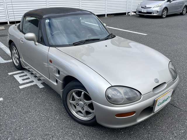 スズキ カプチーノ 広島県 1992(平4)年 7.5万km サテライトシルバーメタリック /登録時走行距離/　　　　　　　74724キロ/ターボ/黒合皮シート/ETC/取扱説明書/
