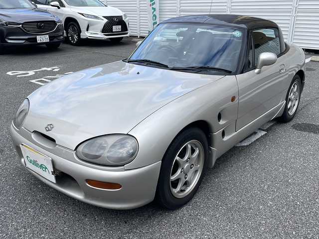 スズキ カプチーノ 広島県 1992(平4)年 7.5万km サテライトシルバーメタリック /登録時走行距離/　　　　　　　74724キロ/ターボ/黒合皮シート/ETC/取扱説明書/