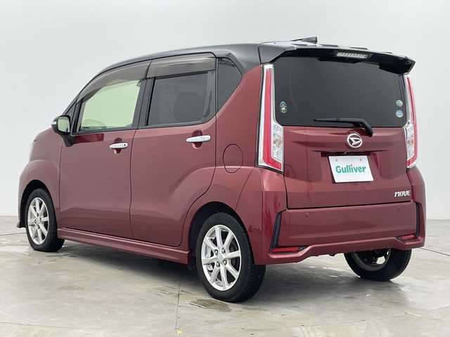 ダイハツ ムーヴ カスタム X SAⅡ 富山県 2015(平27)年 7.7万km ブラックマイカメタリック/ファイアークォーツレッドメタリック 2トーン ナビ（CD　DVD　bluetooth）/フルセグTV/バックカメラ/リアコーナーセンサー/ETC/スマートキー/プッシュスタート/オートライト/LEDヘッドライト/フォグ/衝突軽減ブレーキ/車線逸脱警告/横滑防止装置/純正バイザー/保証書