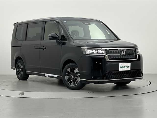 ホンダ ステップワゴン スパーダ 宮城県 2025(令7)年 0.1万km未満 黒 4WD/両側パワースライドドア/純正ナビ/バックカメラ/Bluetooth/USB入力端子/DVD再生機能/プッシュスタート/クルーズコントロール/ブラインドスポットモニター/パドルシフト/衝突被害軽減システム/ハーフレザー/シートヒーター/ウォークスルー/オートライト/LEDヘッドライト/純正フロアマット