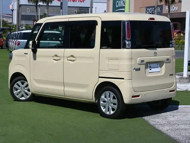 マツダ フレアワゴン ハイブリッド XS 千葉県 2018(平30)年 5.5万km シフォンアイボリーM 純正メモリーナビ(A9K5)/　AM FM CD DVD Bluetooth USB/フルセグTV/LEDオートヘッドライト/リアクリアランスソナー/シートヒーター(運転席)/純正14インチアルミホイール/リアサンシェード/アイドリングストップ/衝突軽減ブレーキ/フルセグTV/両側パワースライドドア