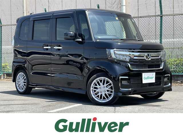 ホンダ Ｎ ＢＯＸ カスタム L ターボ 東京都 2022(令4)年 1.4万km クリスタルブラックパール 純正ナビ/バックモニター/衝突軽減ブレーキ/路外逸脱抑制機能/車線維持支援/レーダークルーズ/シートヒーター/両側電動スライドドア/ＥＴＣ/ドライブレコーダー/ステアリングスイッチ/スマートキー