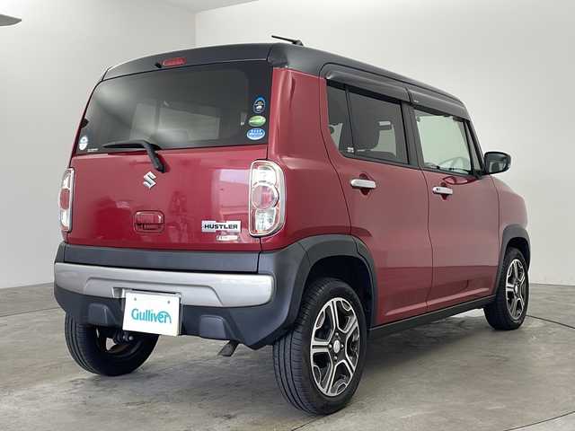 スズキ ハスラー X ターボ 兵庫県 2017(平29)年 6.2万km フェニックスレッドパール/ブルーイッシュブラックパール ・ワンオーナー車/・純正8インチナビ＆TV＆BT＆CD＆DVD＆SD/・デュアルカメラブレーキサポート/・衝突被害軽減ブレーキ/・車線逸脱警報機能/・先行車発進お知らせ機能/・バックカメラ/・純正15インチアルミホイール/・純正フロアマット/・アイドリングストップ/・ブラックルーフ/・HIDヘッドライト/・オートライト/・プッシュスタート/・シートヒーター/・ドアバイザー/・スマートキー/・プッシュスタート