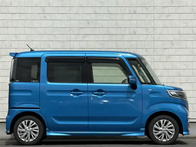 スズキ スペーシア カスタム HYBRID GS 岩手県 2020(令2)年 3.7万km ブリスクブルーM スズキセーフティサポート/・車線逸脱抑制制御機能/・車線逸脱警報機能/・パーキングソナー/・横滑り防止装置/・ハイビームアシスト/アダプティブクルーズコントロール/デュアルカメラブレーキサポート/純正7インチナビ【地図SD無】/・BT.CD.DVD.USB.AUX/バックカメラ/片側パワースライドドア/前席シートヒーター/ビルトインETC/ドライブレコーダー（FR）/プッシュスタート/スマートキー×2/アイドリングストップ/LEDヘッドライト/LEDフォグライト/ステアリングスイッチ/純正フロアマット/純正14インチAW/ロールサンシェード