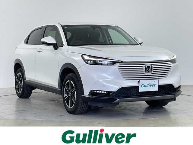 ホンダ ヴェゼル ハイブリッド e:HEV X 道央・札幌 2021(令3)年 5.6万km プラチナホワイトパール ・４ＷＤ/・ホンダセンシング/・アクティブクルーズコントロール/・社外メモリナビ・DVD・CD・BT/・バックカメラ/・ビルトインETC/・パドルシフト/・ワイパーデアイサー/・前席シートヒーター/・LEDヘッドライト/オートハイビーム/・ヒルディセントコントロール/・電動パーキングブレーキ/・ブレーキホールド