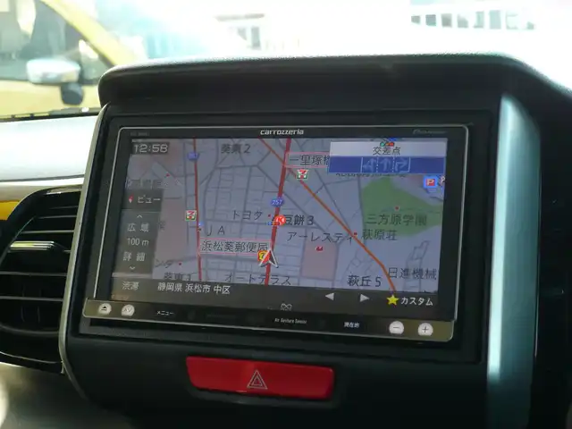 ホンダ Ｎ ＢＯＸ カスタム G ターボパッケージ 静岡県 2013(平25)年 8.8万km プレミアムダイナミックブルーパール ワンオーナー/禁煙車/両側パワースライドドア/社外ナビ/バックカメラ/クルーズコントロール/パドルシフト/ステアリングスイッチ/純正アルミホイール/オートライト/キセノンライト/フロアマット/ドアバイザー/スマートキー/新車保証書/取扱説明書