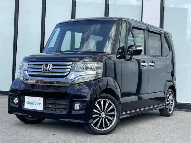 ホンダ Ｎ ＢＯＸ カスタム G ターボSSパッケージ 大阪府 2013(平25)年 3.8万km プレミアムゴールドパープルパール 社外ナビ/・CD/DVD/BT/フルセグ/両側パワースライドドア/バックカメラ/純正アルミ/ＨＩＤライト/オートライト/パドルシフト/スマートキー/純正マット/プッシュスタート