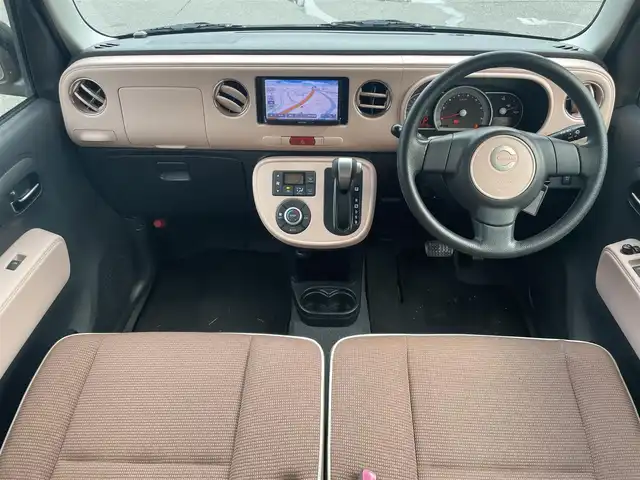 ダイハツ ミラ ココア プラスX 静岡県 2015(平27)年 4.9万km プラムブラウンクリスタルマイカ 社外ナビ　/・ＴＶ　/・ＤＶＤ再生　/・ＵＳＢ入力端子　/スマートキー　/前後ドラレコ　/ＥＴＣ　/ベンチシート　/社外フロアマット　/ＬＥＤライト　/ルーフレール